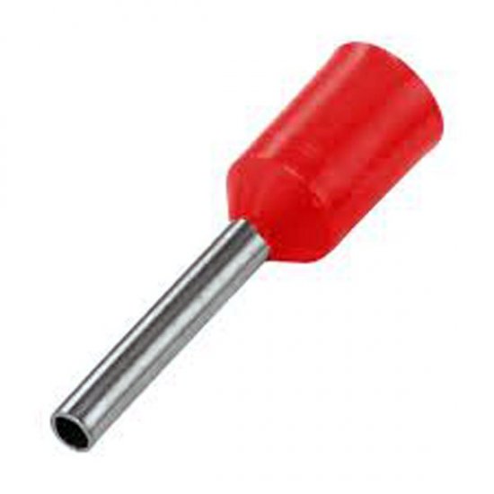 BOOTLACE FERRULE 1.5MM RED 18MM LONG (PACK OF 100)