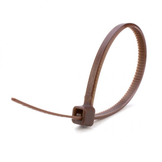 CABLE TIE 300 X 4.8 BROWN PK 100