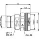 Telegartner J01027A0024 (100024190) N Type Jack to 4.3-10 Male Plug Inter-Series Adaptor Push Pull