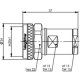 Telegartner J01440A0011 (100025188) 4.3-10 Straight Plug Clamp for 2.7/7.23 2.6/7.1 Cable Screw Coupling