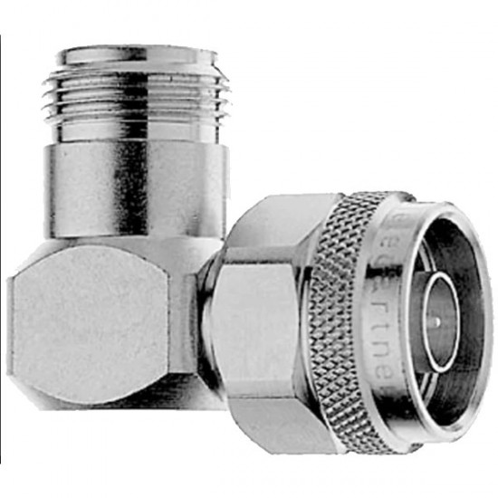 Telegartner J01024J1096 (100024150) N Elbow Connector (Male to Female), 50Ohm, UG-27/U - Coax angled plug/bus coupler 