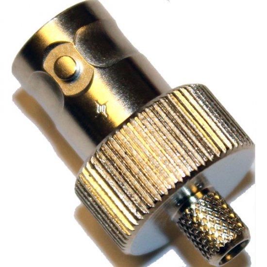 Telegartner J01003A0048 (100023571) BNC Crimp Jack Mini RG179, 75 Ohm, Crimp Nickel, 