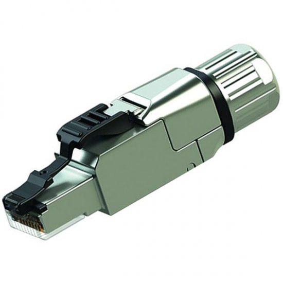 Telegartner J00026A5005 (100023089) Male Cat8.1 RJ45 Connector Shielded Straight Cable Mount Mount PRICE PER PACK OF 10