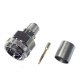 Telegartner J01020A0110 50 (100023908) Ohm, Straight, Cable Mount, N Connector, Plug, Crimp Termination, 0 to 11GHz, RG214,