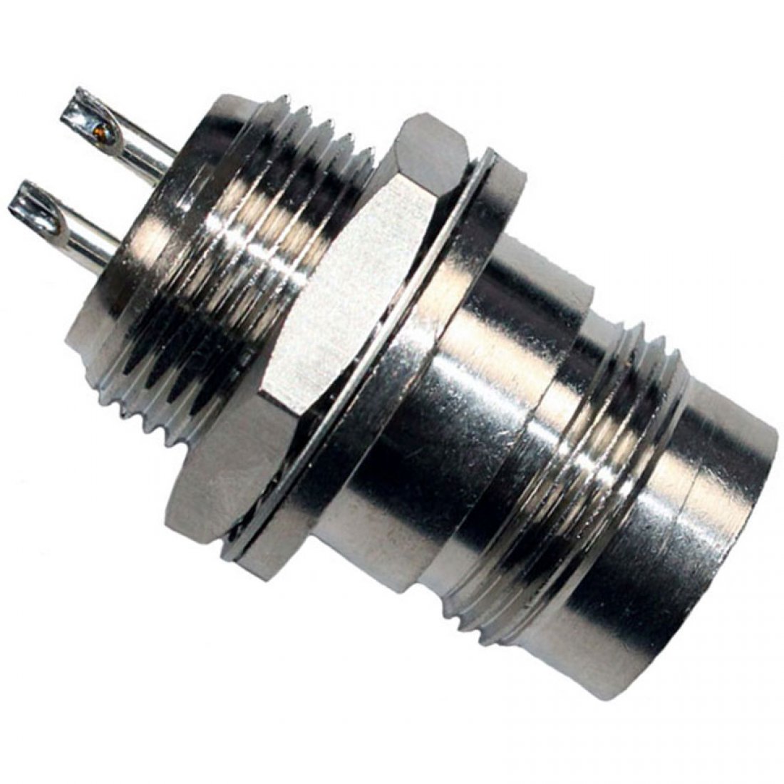 RF Coaxial Connector Twinaxial Straight Bulkhead Jack Solder