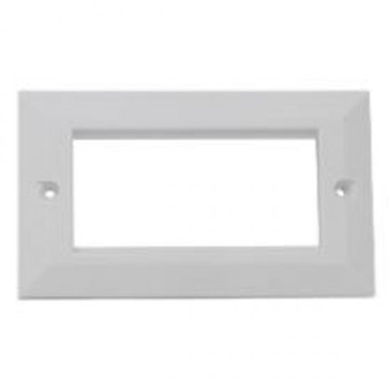 XeLAN Double Gang Faceplate – Office White, Pack of 20 3002-0005-20