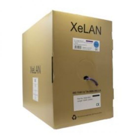 XeLAN CAT6A U/FTP 4 Pair Cable Cca – Box of 305m, Blue 5000-0002