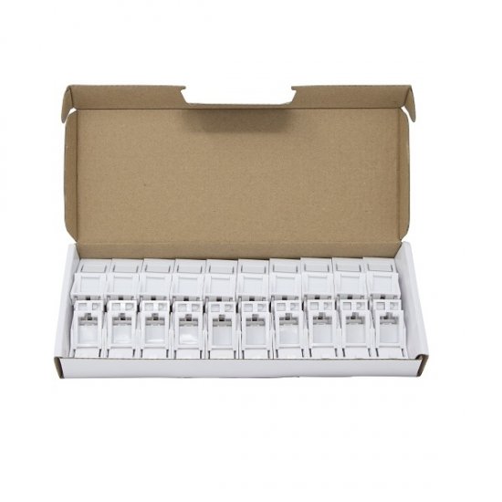 XeLAN Angled 6c Shutter – Office White, Pack of 20 5002-0005-20