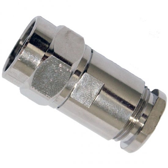 NPSC214HEX N Type Solder Clamp Plug With Hexaganol Coupling Nut for RG213 and RG214 Cable 