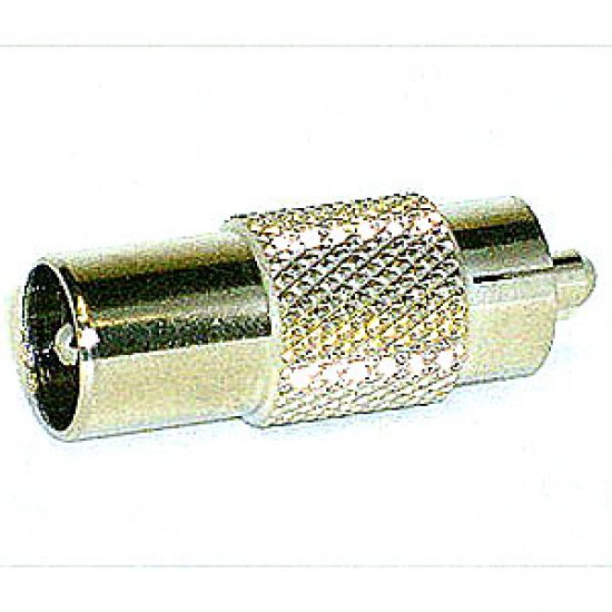 RF Adaptor Phono Plug - Euro (TV) Plug Interseries Adaptor - Coaxial Adaptor