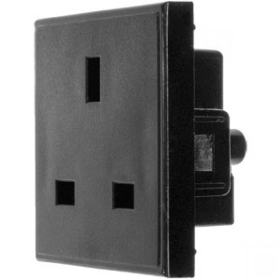 13 AMP SOCKET OUTLET IN BLACK