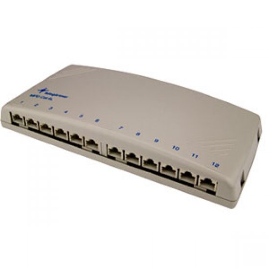 Telegartner J02022A0053 (100006998) MPD12-HS K, Mini Distributor, Shielded Cat6A 