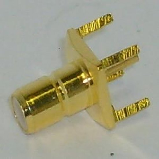 SMC Vertical PCB Jack 50 OHM GOLD PLATED